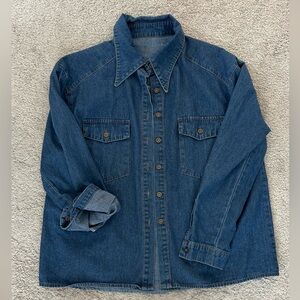 Denim Button-Up Shirt